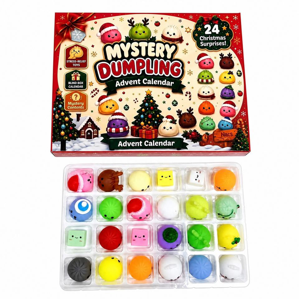 Calendrier de l’Avent Squishy – 24 Surprises de Noël